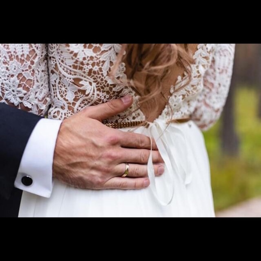 Beautiful wedding dress boho style